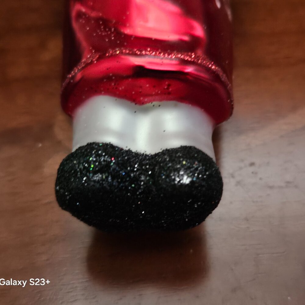 SET 2012 WILLIAMS-SONOMA SANTA CHEF COOK HAND PAINTED GLASS CHRISTMAS ORNAMENTS - Picture 7 of 13